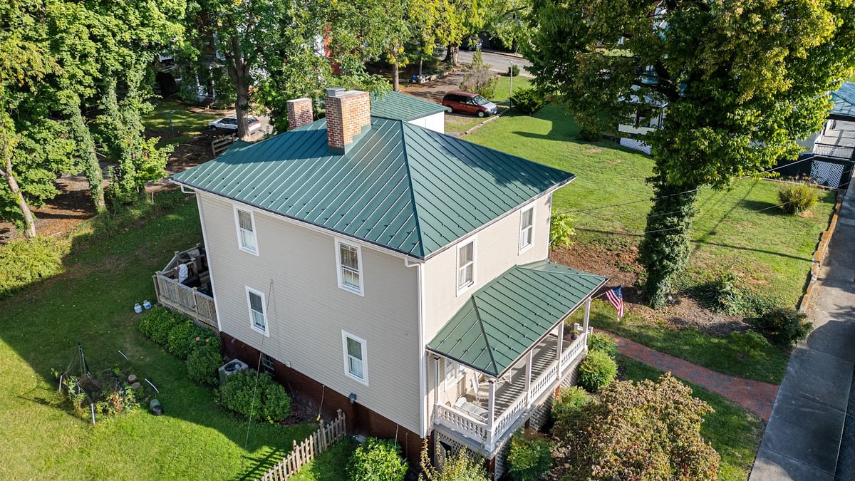 Roof repair inspection on asphalt shingles