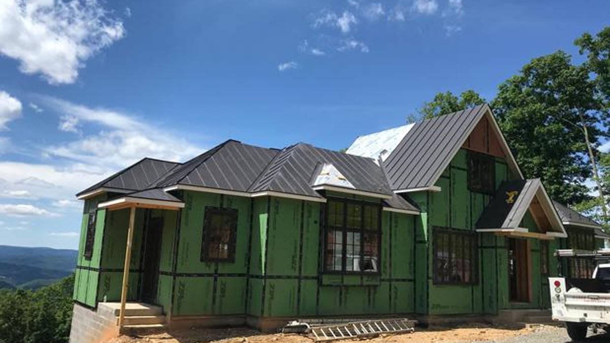 Roof replacement inspection on a home