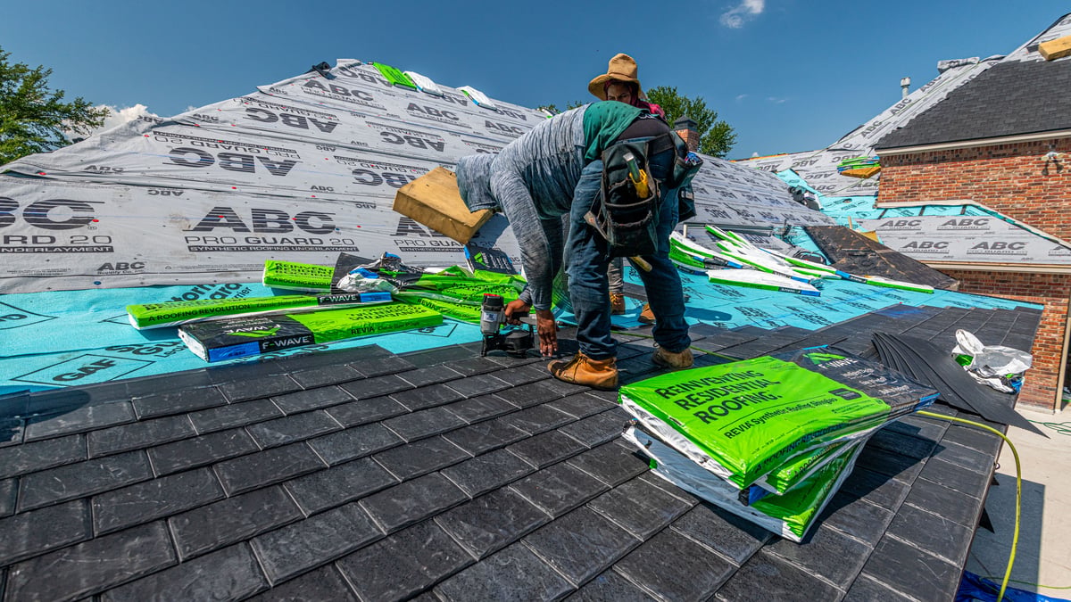 Installing underlayment and flashing on a roof